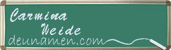 Carmina Weide Visitenkarte